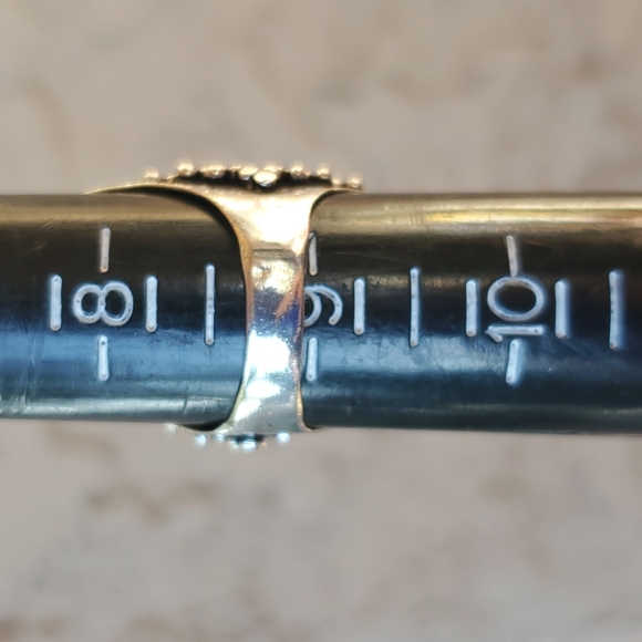 New Amazing Zebra Jasper and White Topaz 925 Silver Statement Ring. - Picture 16 of 16